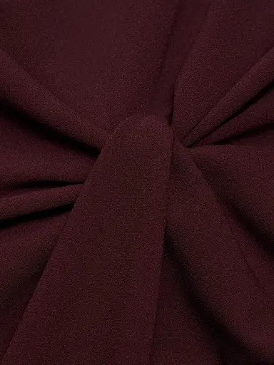 TANYA TAYLOR Women's Kimberly Scuba Twist Midi-Dress - Deep Plum - Size 00 | Thumbnail 7