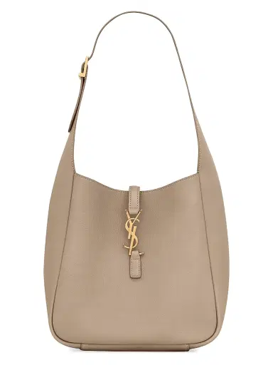 Saint Laurent Women's Le 5 à 7 Supple Shoulder Bag in Grained Leather - Dusty Grey | Thumbnail 1