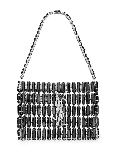 Saint Laurent Women's Micro Evening Top Handle Bag in Crystals | Thumbnail 1 Saint Laurent Women's Micro Evening Top Handle Bag in Crystals | Thumbnail 1