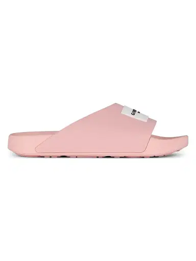 Givenchy Women's Label Flat Mules in Rubber - Blush Pink - Size 11 | Thumbnail 1 Givenchy Women's Label Flat Mules in Rubber - Blush Pink - Size 11 | Thumbnail 1