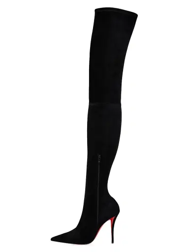 Christian Louboutin Women's Miss Z 100MM Botta Alta Knee High Boots | Thumbnail 4 Christian Louboutin Women's Miss Z 100MM Botta Alta Knee High Boots | Thumbnail 4