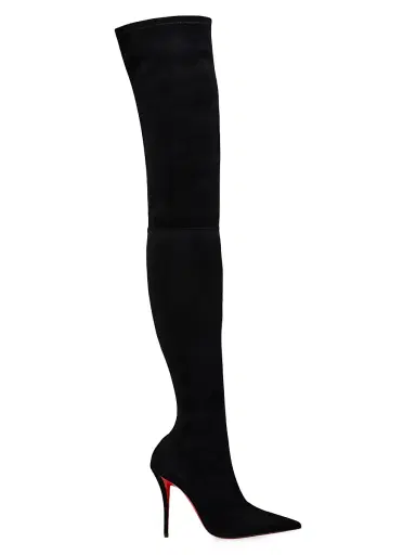 Christian Louboutin Women's Miss Z 100MM Botta Alta Knee High Boots | Thumbnail 1 Christian Louboutin Women's Miss Z 100MM Botta Alta Knee High Boots | Thumbnail 1
