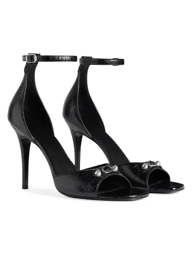 Balenciaga Women's City Uptown Heel Sandals - Black - Size 10 | Thumbnail 2 Balenciaga Women's City Uptown Heel Sandals - Black - Size 10 | Thumbnail 2