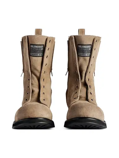 Balenciaga Men's Truck Lace-Up Boots - Sand | Thumbnail 4