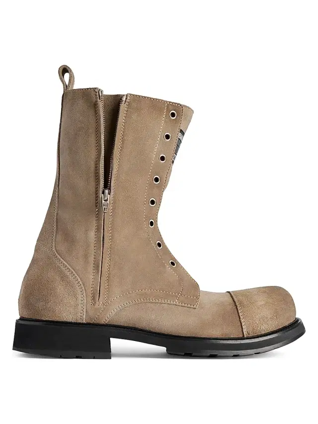 Balenciaga Men's Truck Lace-Up Boots - Sand