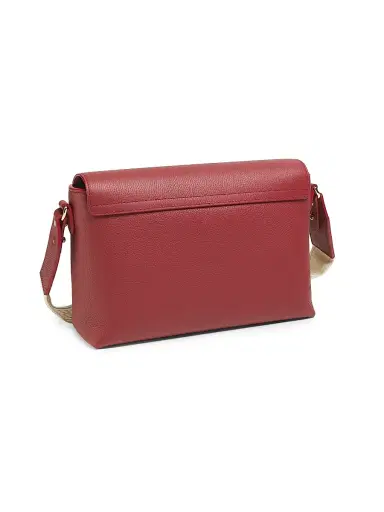 Burberry Women's Medium Note Check Leather Crossbody Bag - Vintage Check And Ruby | Thumbnail 3 Burberry Women's Medium Note Check Leather Crossbody Bag - Vintage Check And Ruby | Thumbnail 3