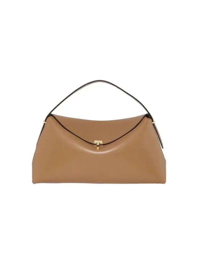 Toteme Women's T-Lock Leather Top Handle Bag - Camel
