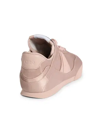 Chloé Women's Kick Logo Satin Low-Top Sneakers - Ballet Pink | Thumbnail 3 Chloé Women's Kick Logo Satin Low-Top Sneakers - Ballet Pink | Thumbnail 3