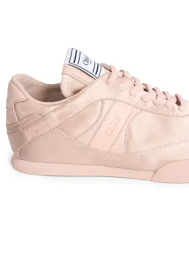 Chloé Women's Kick Logo Satin Low-Top Sneakers - Ballet Pink | Thumbnail 5 Chloé Women's Kick Logo Satin Low-Top Sneakers - Ballet Pink | Thumbnail 5