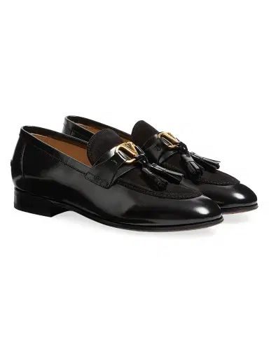 Valentino Garavani Men's Vaniteux Calfskin and Split Leather Loafers | Thumbnail 2 Valentino Garavani Men's Vaniteux Calfskin and Split Leather Loafers | Thumbnail 2