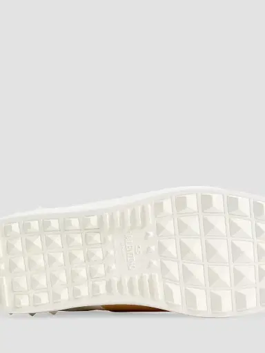Valentino Garavani Men's Calfskin Open Sneakers - White Beige - Size 13.5 | Thumbnail 7