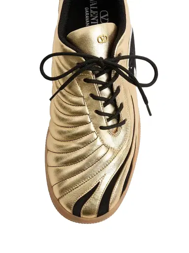 Valentino Garavani Men's Kicky Sneakers in Laminated Nappa | Thumbnail 5