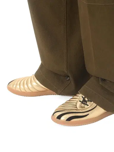 Valentino Garavani Men's Kicky Sneakers in Laminated Nappa | Thumbnail 8