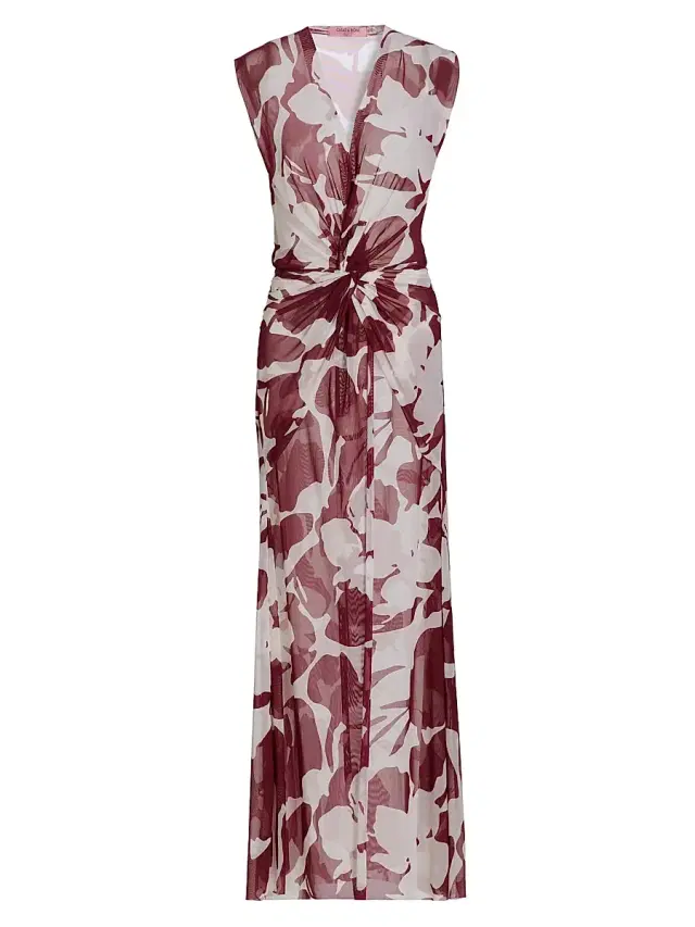 Chiara Boni La Petite Robe Women's Jarix Illusion Print Cover-Up Maxi Dress