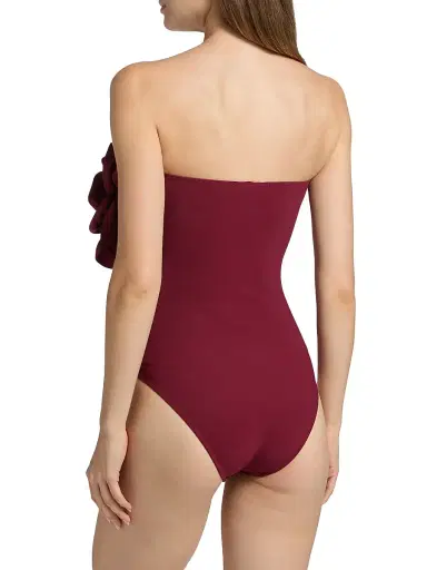 Chiara Boni La Petite Robe Women's Panai RC Sequined Rosette Strapless One-Piece Swimsuit | Thumbnail 4 Chiara Boni La Petite Robe Women's Panai RC Sequined Rosette Strapless One-Piece Swimsuit | Thumbnail 4