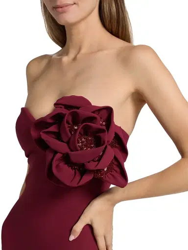 Chiara Boni La Petite Robe Women's Panai RC Sequined Rosette Strapless One-Piece Swimsuit | Thumbnail 6 Chiara Boni La Petite Robe Women's Panai RC Sequined Rosette Strapless One-Piece Swimsuit | Thumbnail 6