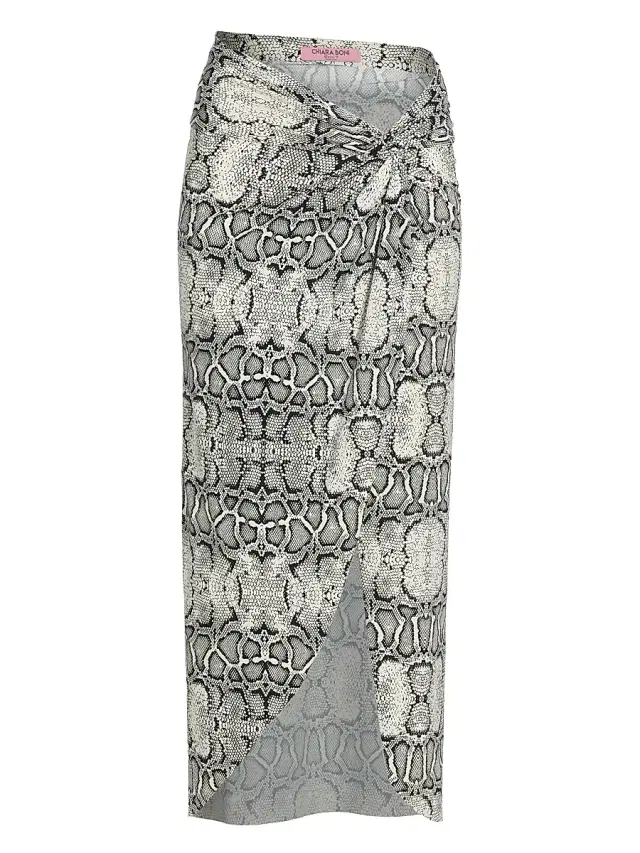 Chiara Boni La Petite Robe Women's Aza Snakeskin-Print Pareo - Urban Snake