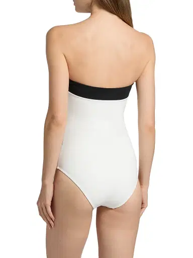 Chiara Boni La Petite Robe Women's Idalia Striped Strapless One-Piece Swimsuit | Thumbnail 4