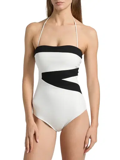Chiara Boni La Petite Robe Women's Idalia Striped Strapless One-Piece Swimsuit | Thumbnail 5