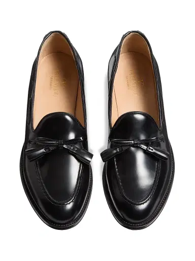Valentino Garavani Men's Bowshire Loafers in Shiny Calfskin - Black - Size 7 | Thumbnail 5 Valentino Garavani Men's Bowshire Loafers in Shiny Calfskin - Black - Size 7 | Thumbnail 5