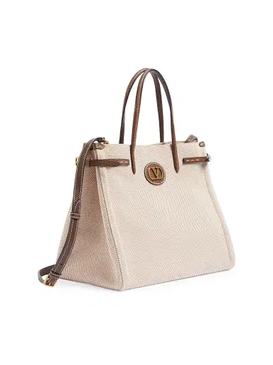 Valentino Men's Antibes Canvas Shopping Bag | Thumbnail 3