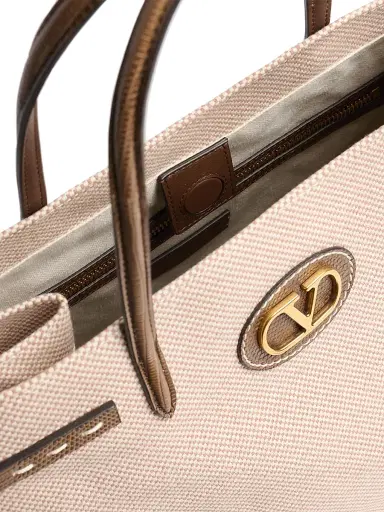 Valentino Men's Antibes Canvas Shopping Bag | Thumbnail 6
