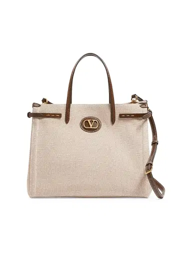 Valentino Men's Antibes Canvas Shopping Bag | Thumbnail 1