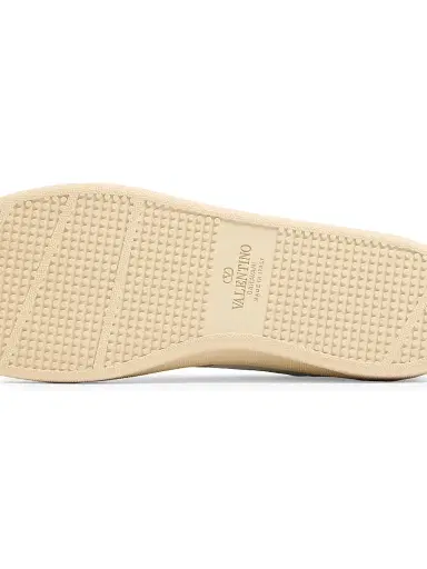 Valentino Garavani Men's Royco Sneakers in Nappa Calfskin with Cherryfic Pattern - White Red - Size 12.5 | Thumbnail 7