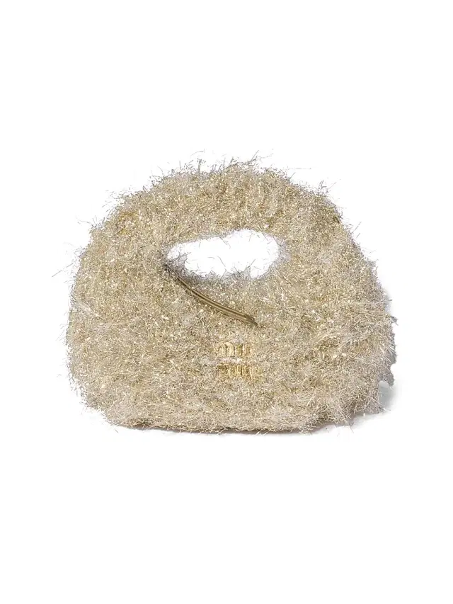 Miu Miu Women's Wander Lurex Mini Top Handle Bag - Gold Silver