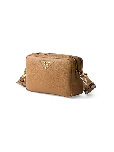 Prada Women's Small Leather Shoulder Bag - Brown | Thumbnail 2 Prada Women's Small Leather Shoulder Bag - Brown | Thumbnail 2