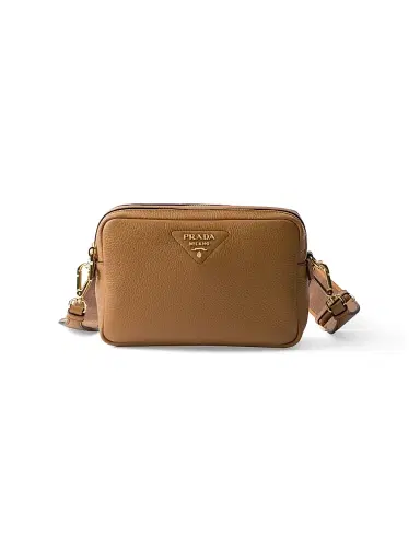 Prada Women's Small Leather Shoulder Bag - Brown | Thumbnail 1 Prada Women's Small Leather Shoulder Bag - Brown | Thumbnail 1