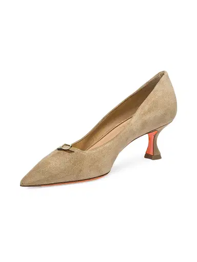 Santoni Women's Sabine 55MM Suede Pumps - Beige - Size 11.5 | Thumbnail 4 Santoni Women's Sabine 55MM Suede Pumps - Beige - Size 11.5 | Thumbnail 4