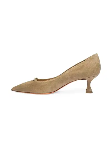 Santoni Women's Sabine 55MM Suede Pumps - Beige - Size 11.5 | Thumbnail 5 Santoni Women's Sabine 55MM Suede Pumps - Beige - Size 11.5 | Thumbnail 5