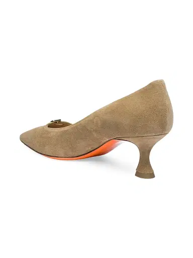 Santoni Women's Sabine 55MM Suede Pumps - Beige - Size 11.5 | Thumbnail 6 Santoni Women's Sabine 55MM Suede Pumps - Beige - Size 11.5 | Thumbnail 6