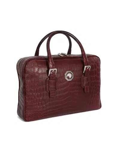 Stefano Ricci Men's Classic Adjustable Croc Bag | Thumbnail 2 Stefano Ricci Men's Classic Adjustable Croc Bag | Thumbnail 2