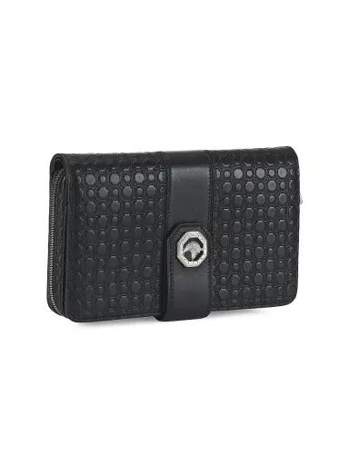 Stefano Ricci Men's Large Leather Wallet - Black | Thumbnail 2