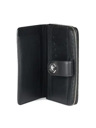 Stefano Ricci Men's Large Leather Wallet - Black | Thumbnail 4
