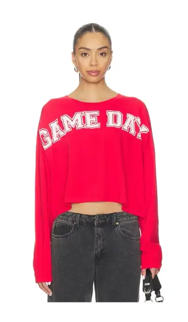 DAYDREAMER Game Day Meet & Greet Long Sleeve Top | Thumbnail 1 DAYDREAMER Game Day Meet & Greet Long Sleeve Top | Thumbnail 1