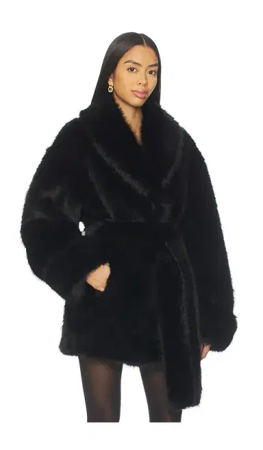 Lovers and Friends Margot Faux Fur Coat | Thumbnail 2