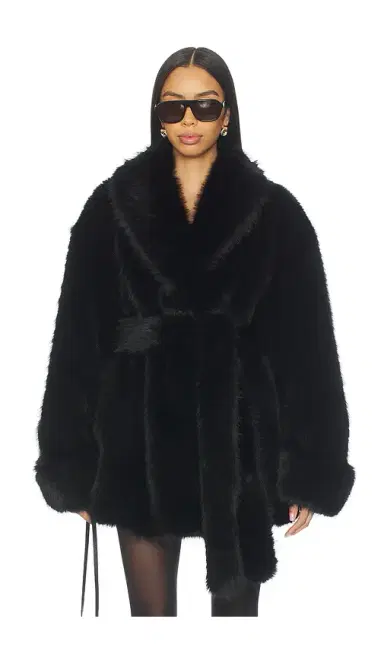 Lovers and Friends Margot Faux Fur Coat | Thumbnail 1