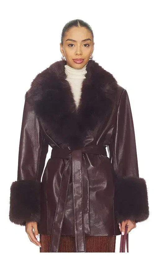 Rosabella Faux Fur Blazer Coat