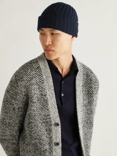 Thom Sweeney Ribbed Cashmere Beanie - Men | Thumbnail 2
