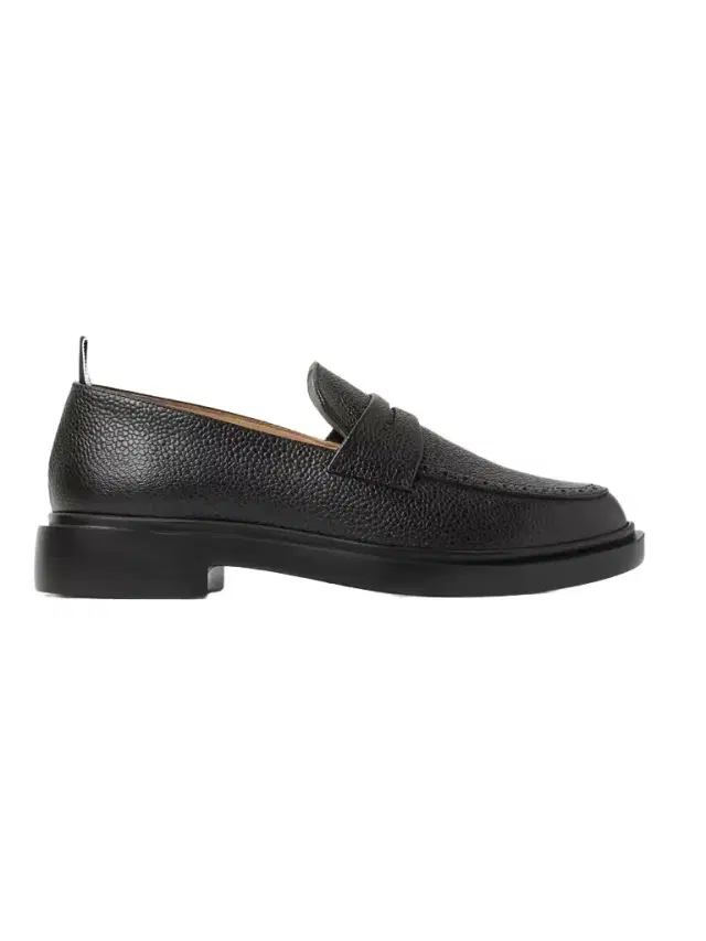 Pebble-Grain Leather Penny Loafers - Men