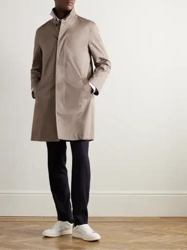 Sunspel Cotton-Shell Raincoat - Men | Thumbnail 2