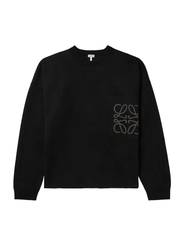 Logo-Jacquard Cotton-Blend weater - Men