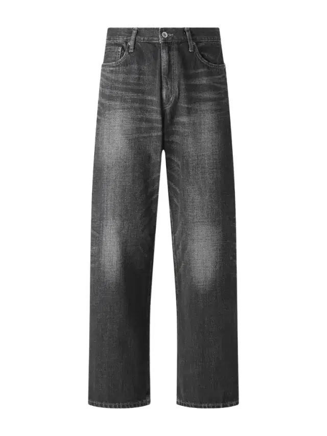 Wide-Leg Selvedge Jeans - Men