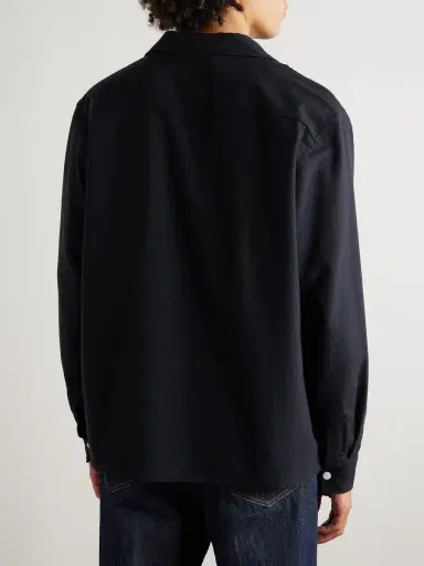 Drake's Convertible-Collar Wool Shirt - Men | Thumbnail 4 Drake's Convertible-Collar Wool Shirt - Men | Thumbnail 4