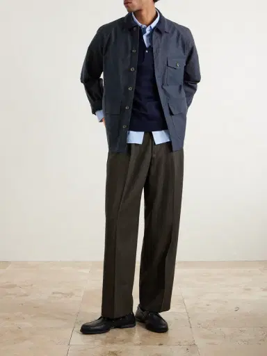 Drake's Cotton Overshirt - Men | Thumbnail 2 Drake's Cotton Overshirt - Men | Thumbnail 2