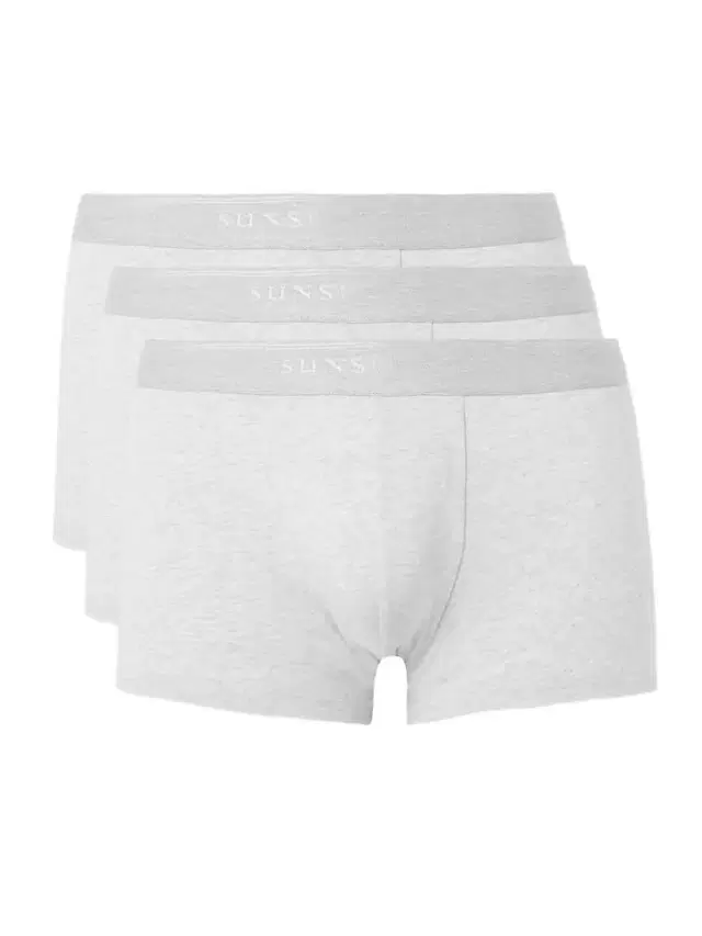 Three-Pack Stretch-Cotton Boxer Briefs - Men