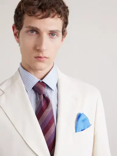 Charvet Silk Pocket Square - Men | Thumbnail 2 Charvet Silk Pocket Square - Men | Thumbnail 2